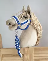 Super Hobby Horse Hobio arklio kantaras A3 su balta pūkuota apdaila ir pavadžiu