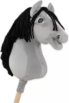 Super Hobby Horse Medinis hobis arkliukas pilkas su juoda karčia