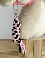 Super Hobby Horse Pavadėlis hobi arkliukui, juodai rožinis