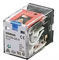 Omron Pramoninė relė MY4IN 14 kontaktų 4PDT - 6A 4P 24VAC MY4IN-GS-R AC24 mechaninė ir LED, bandymo mygtukas