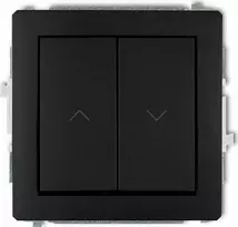 Karlik Elektrotechnik Karlik Switch potinkinės žaliuzės, normaliai atidaromos, Deco 12DWP-88 juoda matinė
