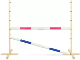 Super Hobby Horse Šokinėjimo kliūtis Hobby Horse rožinė ir mėlyna
