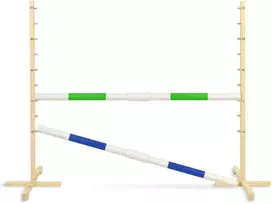 Super Hobby Horse Šuolių kliūtis hobi arkliukui žalia ir mėlyna 120 cm