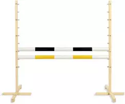 Super Hobby Horse Šuolių kliūtis Hobby Horse juoda ir geltona 120 cm