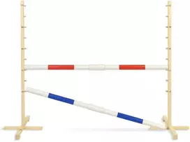 Super Hobby Horse Šuolių kliūtis hobby horse raudona ir mėlyna 120 cm