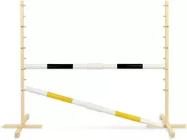Super Hobby Horse Šuolių kliūtis hobby horse juoda ir geltona 120 cm