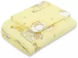 Bobono Patalynės komplektas kūdikiui Teddy meškučiai, kreminis