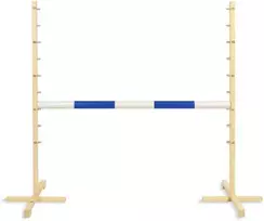 Super Hobby Horse Šuolių kliūtis hobby horse su mėlyna sija 120 cm