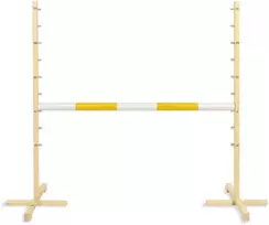 Super Hobby Horse Šokinėjimo kliūtis hobby horse su geltona sija 120 cm
