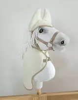 Super Hobby Horse Hobby Horse rinkinys: kreminė fleece antklodė ir ausinukai