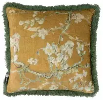 Dekoratyvinė pagalvė Van Gogh Blossom Fraying Ochre Pagalvės matmenys - 50x50 cm