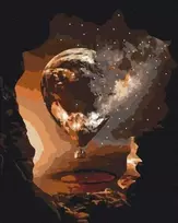Norimpex Tapyba pagal skaičius - Kalnų balionas 40x50cm