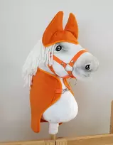 Super Hobby Horse Hobby Horse oranžinė fleece antklodė ir ausinės