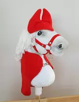 Super Hobby Horse Hobby Horse rinkinys: raudonas pledas ir ausinės