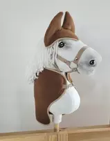 Super Hobby Horse Hobby Horse arkliuko rinkinys: ruda vilnonė antklodė ir ausinės