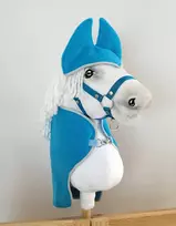 Super Hobby Horse Hobby Horse rinkinys: turkio spalvos pledas ir ausinukai