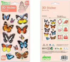 AVENIR 3D lipdukų rinkinys „Drugeliai“