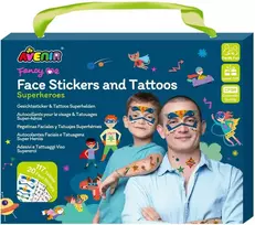AVENIR Veido lipdukai ir tatuiruotės „Superherojai“