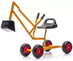 „MegaLeg“ metalinis ekskavatorius HQ3 su ratukais vaikams, oranžinis