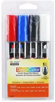 Akriliniai markeriai Marvy Decocolor Acrylic #315-4C, 4 vnt.