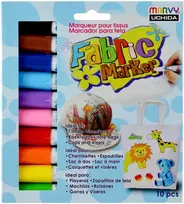 Flomasteriai šviesių audinių dekoravimui Fabric Marker 560-10V, 10vnt.