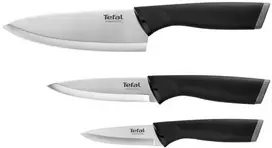 Virtuvinių peilių komplektas TEFAL Comfort, juodos sp., 9cm, 12cm, 15cm, 3 vnt.