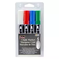 Marvy Uchida Kreidiniai markeriai Marvy Bistro Chalk Marker #480-4E 4vnt.
