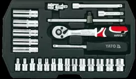 Yato Uždedamų galvučių komplektas 1/4'' 25 vnt.