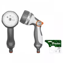 BRADAS 7 funkcijų laistymo pistoletas SMOOTH CONTROL /Baltas LINE