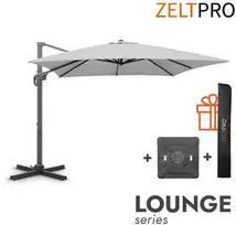 Zeltpro Lauko skėtis su Solid padu (užvalkalas dovanų) Lounge Light Pilkas