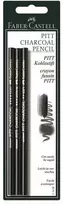 Medžio anglies pieštukų rinkinys Faber-Castell PITT, S, M, H, 3vnt