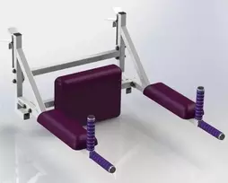 Lygiagretės-štangos laikiklis tvirtinamos ant gimnastikos sienelės SANRO DZ-4, iki 120kg baltas