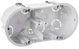 Elektro Plast 13,70 Dviguba įleidžiama dėžė 60mm gipso kartono balta PKw-2 13,70 /5vnt/