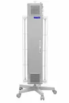 Germicidinė UV-C srautinė lempa NBVE 110/110 PL RC (mobili, dvigubos paskirties, su dviem skaitikliais ir nuotolinio valdymo pultu)