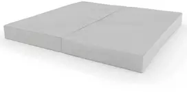 Sulankstomas gimnastikos čiužinys SANRO 100x100x10 cm šviesiai pilkas