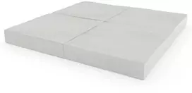 Sulankstomas gimnastikos čiužinys SANRO 100x100x10 cm pilkas (4 dalių)