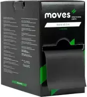 Elastinė juosta be latekso MOVES band 45,5 m (Spalva: Juoda)
