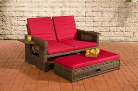 Mville Sofa Ancona rubino raudonos spalvos 5 mm