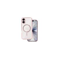 Viedtālruņa aizmugurējais vāciņš Apple iPhone 17 Glitter MagSafe Pink, Transparent