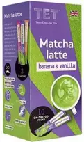 Instant tea drink True English Tea Matcha Latte Banana & Vanilla, 10 pcs.