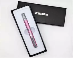 *Tušinukas Zebra SL-F1, teleskopinis, rožinės spalvos, mėlynos spalvos tušas