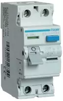 Srovės nuotekio relė Hager AD970J (AC, 20A, 2P, 30mA, 230V)