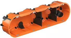 4 vt. dėžutė į gipsą su membranomis Kaiser K9254-22 (48mm gylio)