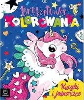 Aksjomat Brokatinė spalvinimo knyga. Arkliukai ir vienaragiai KS1043