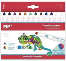 Kolorowe Baloniki Flomasteriai CHAMELEON MAGIC, MP, 10 sp. + 2 spalvos keitikliai