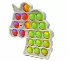 MPMAX Simple Dimple Push Pop it Antistresinis Sensorinis Žaislas Vienaragis 12x13cm