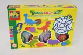 Ses Creative SES Mega Cake Dino rinkinys 7x90g + formelės 00503 05030