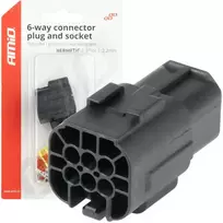 Atspari vandeniui 6 PIN jungtis – kištukas ir lizdas, 2,2 mm, AMIO-04349