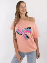 Calimera T-shirt-CLM-TS-1019.79-koralų sp.