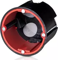 Simet 86162007 Ugniai atspari dėžė su membrana, hermetiška, akustinė, juoda, 62 gylio, su vamzdžio įvadu 86162007